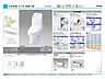 トイレ：シンプルで清潔感のあるデザインのトイレです。洗浄機能や手洗い付きタンクが特徴です。お手入れしやすい工夫がされており快適にお使いいただけます。