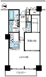 イーストコア曳舟二番館 1LDKの間取図画像