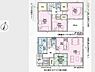 間取り：各部屋がしっかりと区切られておりプライバシーに配慮されています。ウォークインクローゼットが2か所設けられ収納スペースが充実しています。和室と洋室の両方を備えた多目的な間取りです。
