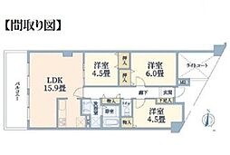 ダイアパレスつづきの丘 3LDKの間取図画像