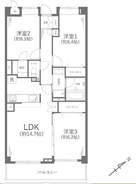 《間取り》■リビング中心の新生活。光を取り入れる明るく開放的な設計で居心地の良い時間を演出します。