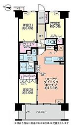 ヴェレーナ上大岡ザ・ハウス 3LDKの間取図画像