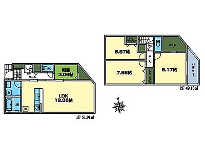 間取り：閑静な住宅街での静かな暮らし