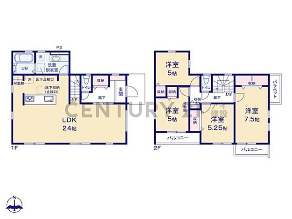 間取りを拡大表示