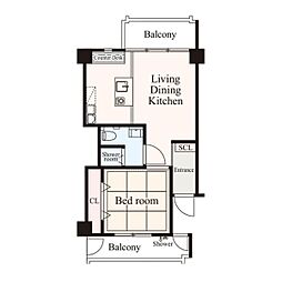 間取図画像 1LDK