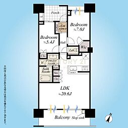 間取図画像 2LDK