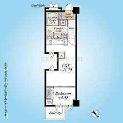 間取図画像 1LDK
