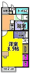 レオパレスコンフォール中野 1Kの間取図画像