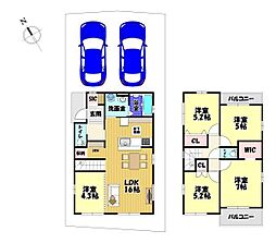 富田林市廿山2丁目　新築一戸建　3号棟