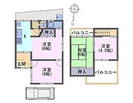 貸家　今里樋ノ尻26-33  ｜ 京都府長岡京市今里樋ノ尻26-33（賃貸一戸建4K・--・41.57㎡） その2