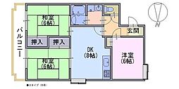 間取図画像 3DK