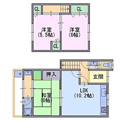 🉐敷金礼金0円！🉐貸家　森本町下森本46-14