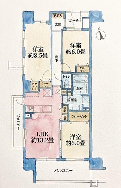 間取りを拡大表示