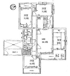アバンテ大津ステラヴィア 4LDKの間取図画像