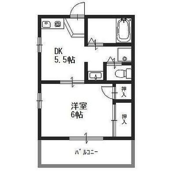 畑中ハイツ ｜大阪府堺市西区鳳北町８丁(賃貸アパート1DK・1階・25.18㎡)の写真 その2