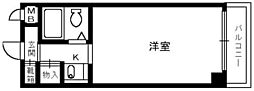 ベースワン浜寺 ワンルームの間取図画像