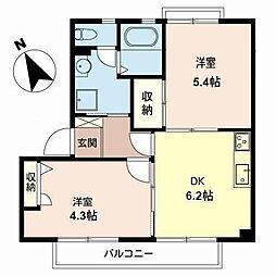 ハイツ　クランデス 2階