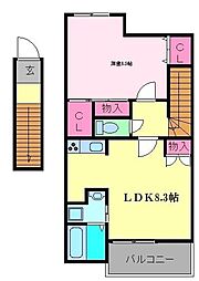 ソラーレ 1LDKの間取図画像