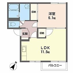 ハイツ花恵 2階/-