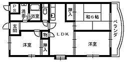 パラディアンフレール 2階