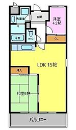 ルビアン津久野 3LDKの間取図画像