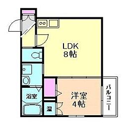 Faseciakanoa 1LDKの間取図画像