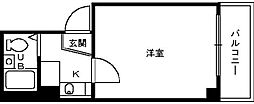 アルヴィラージュ 1Kの間取図画像