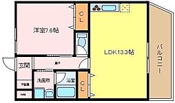 パルファン上野芝2 2階