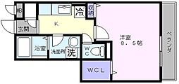WISTERIAPLACE 1Kの間取図画像