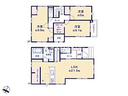 松戸市緑ケ丘2期　1号棟　新築戸建