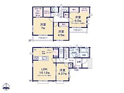 松戸市東平賀72番 B号棟 新築戸建