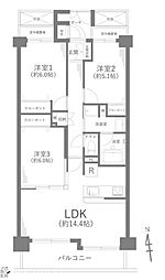 アドヴァンス鶴見アネックス 3LDKの間取図画像