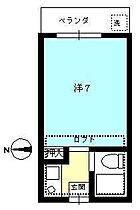 サンジャック紅葉丘 205 ｜ 東京都府中市紅葉丘１丁目（賃貸アパート1K・2階・20.24㎡） その2