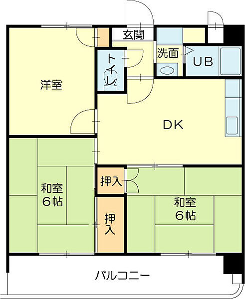 ロイヤルコーポ高砂 304｜兵庫県高砂市高砂町浜田町２丁目(賃貸マンション3DK・3階・50.40㎡)の写真 その2