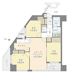 間取図画像 3LDK