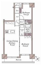 間取図画像 2LDK