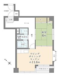 間取図画像 1LDK
