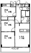 滋賀県彦根市芹川町（賃貸マンション3LDK・4階・60.00㎡） その2