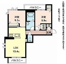 WestVILLAGE9 2LDKの間取図画像