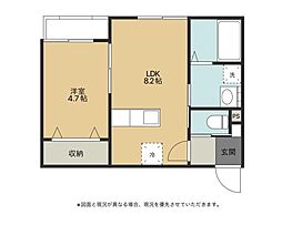 RAPIS 1 1LDKの間取図画像