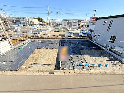 外観：左側の区画のお住まいです。春日部駅が徒歩圏内にあり、便利な立地。(令和7年1月 撮影)