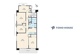武蔵浦和パークホームズ弐番館 4LDKの間取図画像