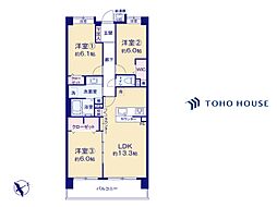 間取図画像 3LDK