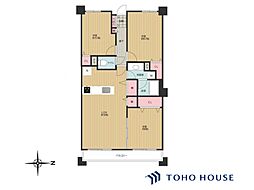 ラムザタワーA棟 3LDKの間取図画像