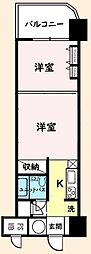 フラワーパレス白子 2Kの間取図画像