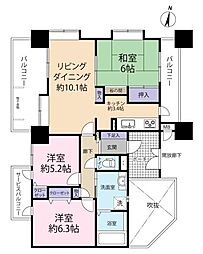 間取図画像 3LDK
