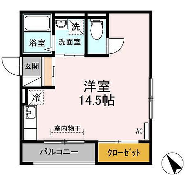 レセンテＳＦＫ　A棟 205｜鳥取県米子市道笑町３丁目(賃貸アパート1R・2階・35.31㎡)の写真 その2