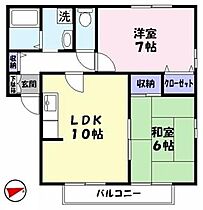 アルカディア　Ａ棟 A202 ｜ 鳥取県米子市米原６丁目17-33（賃貸アパート2LDK・2階・52.20㎡） その2