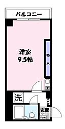 ラ・レジダンス・ドリベルテ ワンルームの間取図画像