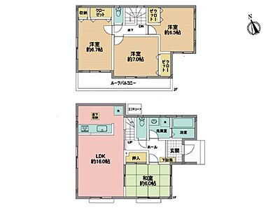 間取り：客間として使いやすい和室のある間取り